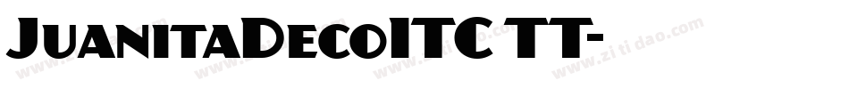 JuanitaDecoITC TT字体转换